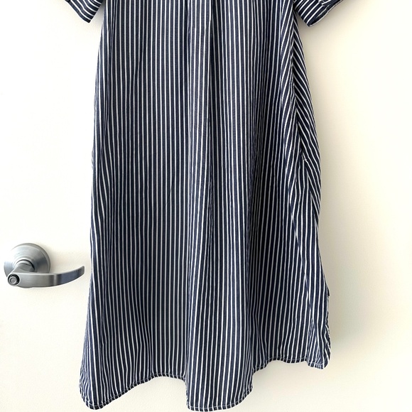 Everlane Day Tripper Dress - Navy White Striped XXS - Picture 7 of 14